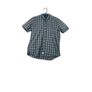Core 90 New Born Men's Xl Plaid Button Front Short sleeve